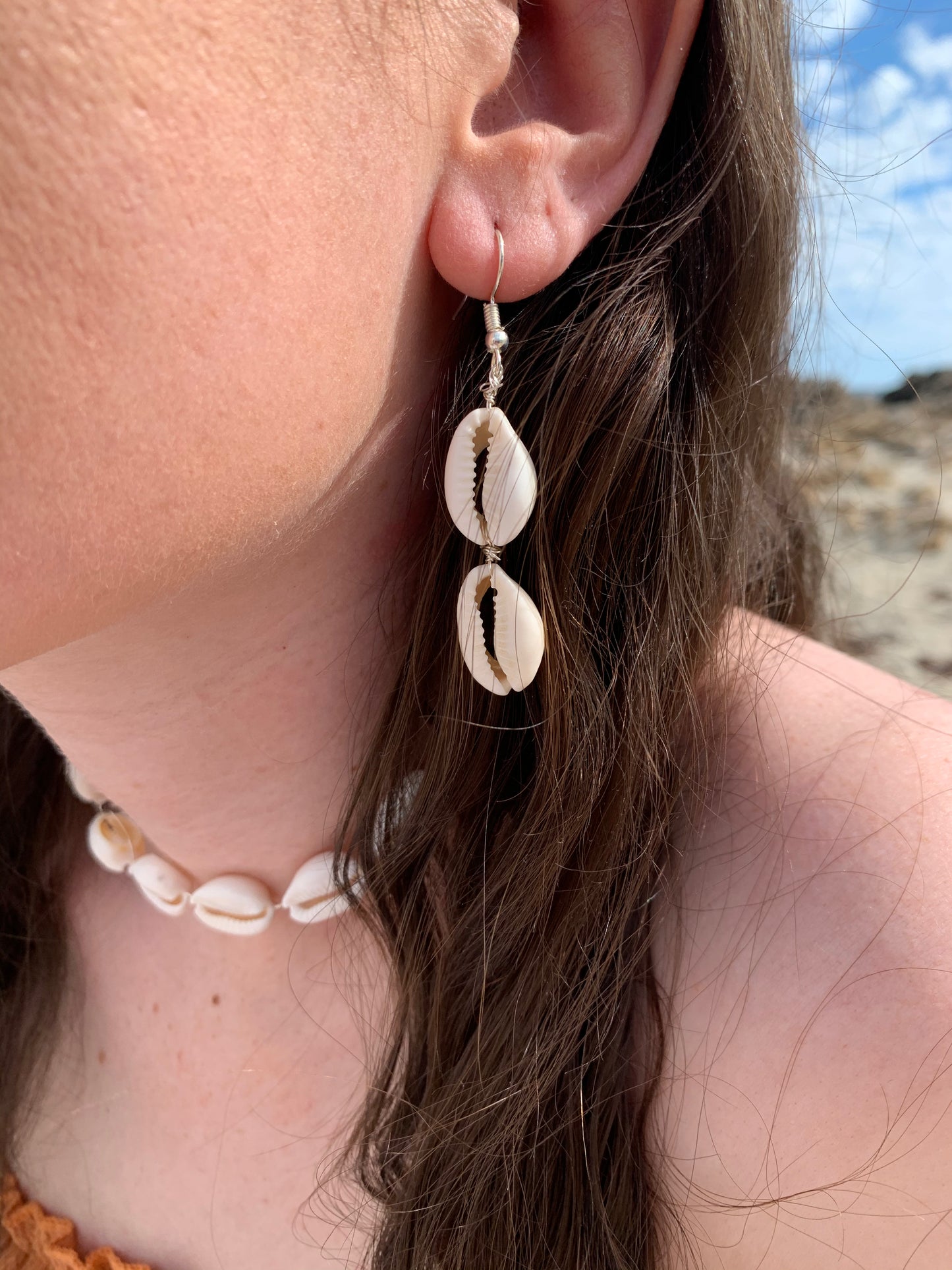 2 Tier Shell Earring