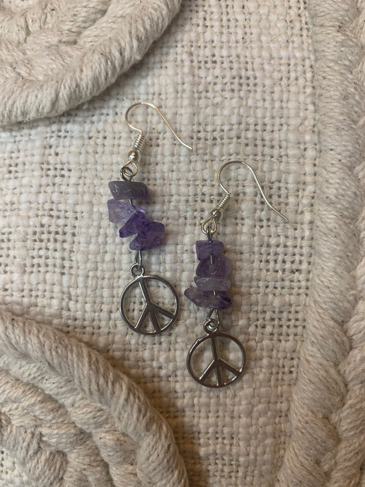 Peace Out Earrings
