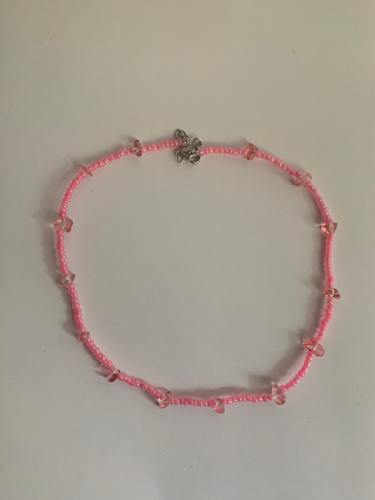 Crystal Clear Necklace - Pink